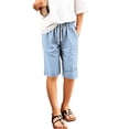 thumbnail image 3 of lnmuld Shorts for Girls Casual Shorts with Elastic Waistband and Pockets Lightweight Comfortable Solid Color Bottoms for Play Size:11-12 Years, 3 of 4