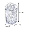 thumbnail image 3 of EUDIDV Portable Plastic Cup Milk Carton Water Bottle Transparent Milk Bottle Portable Plastic Transparent Bottle Kids Plastic Cup, 3 of 5