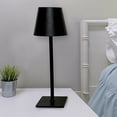 thumbnail image 4 of Lámpara de escritorio LED Control táctil Lámpara de mesa nórdica para cocina Dormitorio (Cuadrado negro), 4 of 6