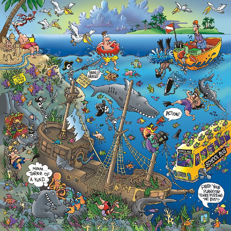 Jigsaw Puzzle 500 Pieces Premium Edition "Life in the Water" by