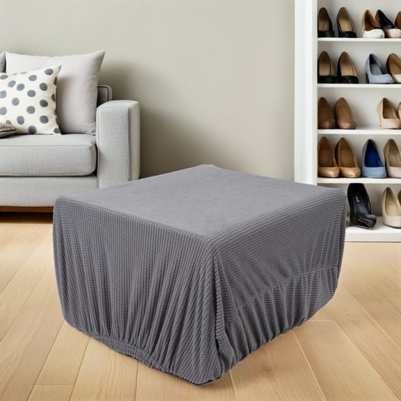 Healifty Washable Dark Grey Stretch Sofa Cover Elastic Fit for Single Sofa Chair Cushion