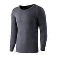 thumbnail image 4 of Chemises à Manches Longues pour Hommes Chemises à Manches Longues pour Hommes Coton Uni Coton Mince Col Rond Manches Longues sous-Vêtements Pantalon Ensemble, 4 of 9