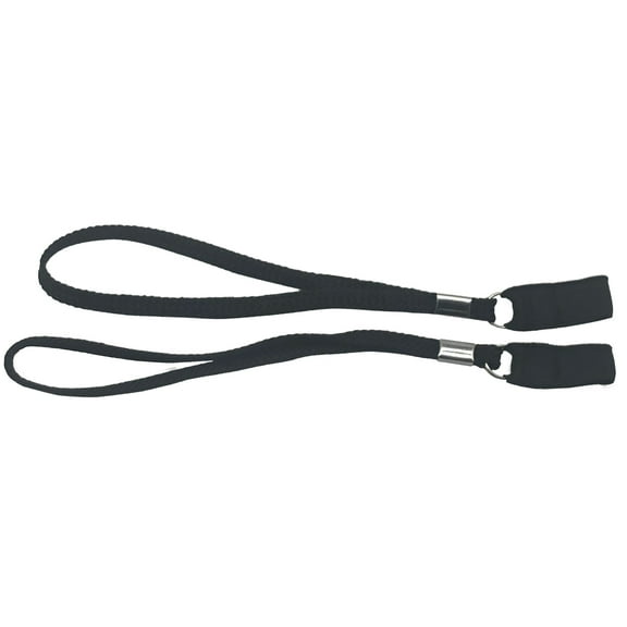 Black Elastic Wrist Strap for Walking Canes - Pair