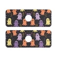 thumbnail image 7 of Yayeee Faucet Mat for Kitchen Sink 14.7" Diatomite Long Splash Guard Pad, Yellow Halloween Ghosts, 2 Pack, 7 of 7