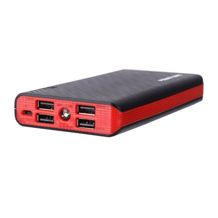 Powernews 4 USB 500000mAh Power Bank LED External Backup Battery Charger for Phone