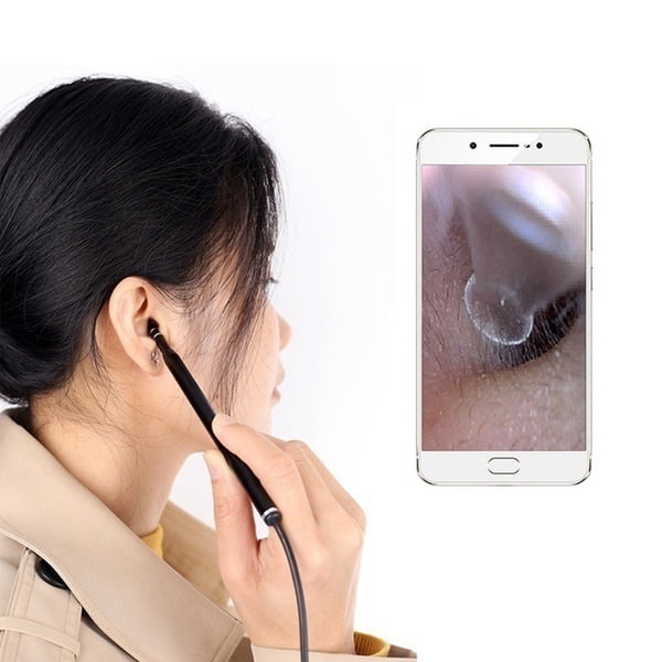 Ear Scope Earwax Remover Tool with 6 LEDs USB Otoscope,1.3 Megapixels 1080P 4.3 Inch 3.9MM HD Ear Endoscope Camera 