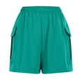 thumbnail image 3 of tarylea Shorts for Women Elastic Waisted Cargo Shorts Straight Wide Leg Casual Summer Shorts with Pockets, 3 of 8