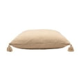 thumbnail image 4 of Laddha Home Designs 30" Beige Geometric Chevron Square Throw Floor Pillow, 4 of 6