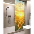 thumbnail image 2 of Window Privacy Film Yellow Sunflowers Stained Glass Window Film Decorative Sun Block Window Cover Farmhouse Botanical Floral Sunset Window Clings Static Adhesive Sticker for Bathroom 29.5"x78.7", 2 of 7
