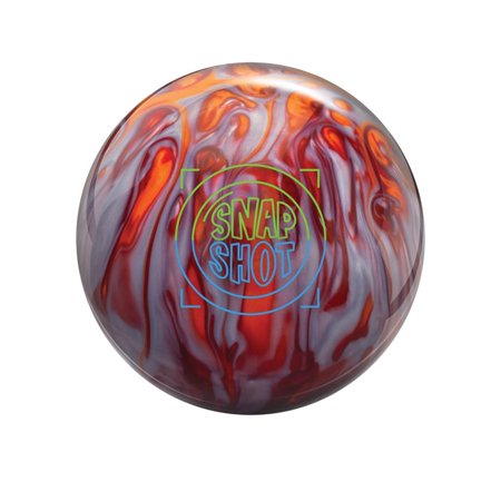 Radical PRE-DRILLED Snapshot Bowling Ball - Orange/Scarlet/Silver 13lbs