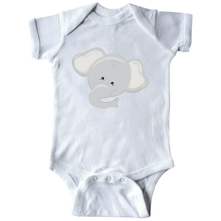 

Inktastic Cute Elephant Head Gift Baby Boy or Baby Girl Bodysuit