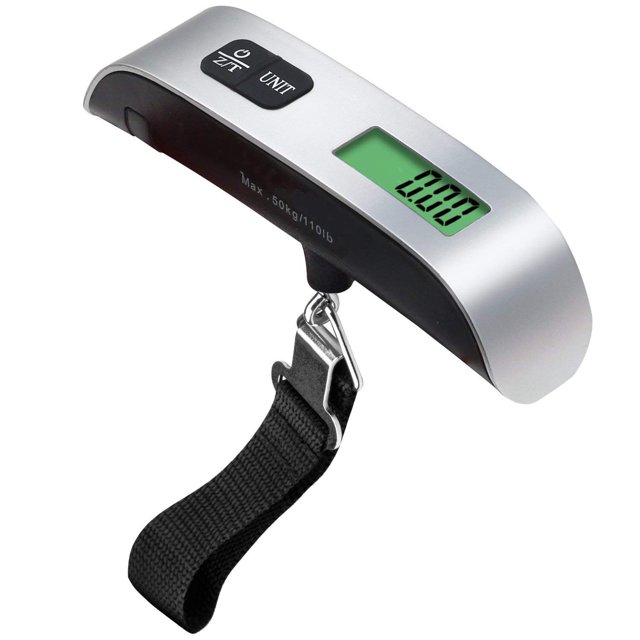 Jinsinto Luggage Scale, Digital Portable Handheld Suitcase Weight for Travel with Rubber Paint, Temperature Sensor, 110 Pounds