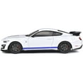 thumbnail image 3 of 2020 Ford Mustang Shelby GT500 White with Blue Stripes "Special Edition" 1/18 Diecast Model Car by Maisto, 3 of 6