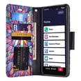 thumbnail image 4 of Jitterbug Smart 3 / Lively Smart Case, PU Leather Wallet Case Pouch Holster [Kickstand] with ID & Card Slots - Rainbow Flower, 4 of 6