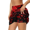 thumbnail image 2 of Garronmavis Women's Golf Tennis Skirt High Waisted Casual A Line Mini Skirts Skort Athletic Tennis Skorts Womens Valentines Day Skirt, Valentines Heart, Size XS, 2 of 7