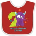 thumbnail image 3 of Inktastic Monster 2nd Birthday Boys or Girls Baby Bib, 3 of 4