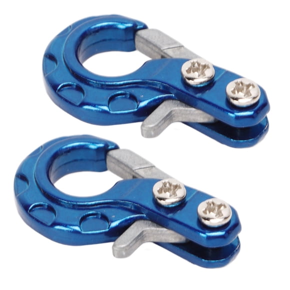 Traction Rope Hook, Replacement Parts RC Trailer Hooks Firm Structure 2PCS Standard Size For 1/10 Remote Control Cars Red,Blue,Black