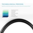 thumbnail image 3 of Black stainless steel handheld shower hose, 3 of 8