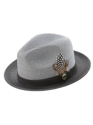 Classical Wide Brim Fedora Hat Black white Wool Hats Men Women Crushable  Winter Hat Derby Wedding Church Jazz Hats