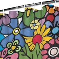 thumbnail image 3 of Pioneer Flower Floral Print Pattern Shower Curtain 36"x72" ,Bathroom Decorative Shower Curtains Set with 12 Hooks,Modern Waterproof Washable Shower Curtain, 3 of 6
