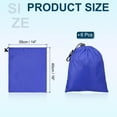 thumbnail image 2 of Uxcell Travel Storage Bags with Toggle Waterproof 210D Polyester Drawstring Bag Stuff Sack Cinch Bag Sapphire Blue 14 x 16 Inch, 2 of 7
