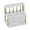 White, variant on Double-Layer Knife Organizer Rack - High Capacity Cutlery Storage for Knives, Forks, Spoons | Detachable Utensil Holder with Drain Holes, Countertop/Drawer Solution