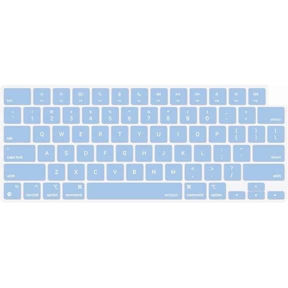 MOSISO Mac Keyboard Protector Keyboard Cover Skin Compatible with MacBook Air 13.6 inch M2 M3 / Air 15 inch M2 M3 / Pro 14 inch M1 M2 M3 M4 / Pro 16 inch M1 M2 M3 M4
