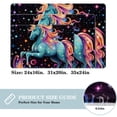 thumbnail image 2 of Unicorn Machine Washable Non-Slip Polyester Indoor Floor Rug and Chair Mats, 2 of 6
