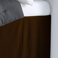 thumbnail image 2 of Dorm Room Bed Skirt - College Dual Tone Dorm Bed Skirt - Two Tone Dorm Bedskirts - College Dorm Room Bed Skirt - 100% Egyptian Cotton Two Tone Bedskirts - Twin-XL - 54" Drop, Chocolate, 2 of 2