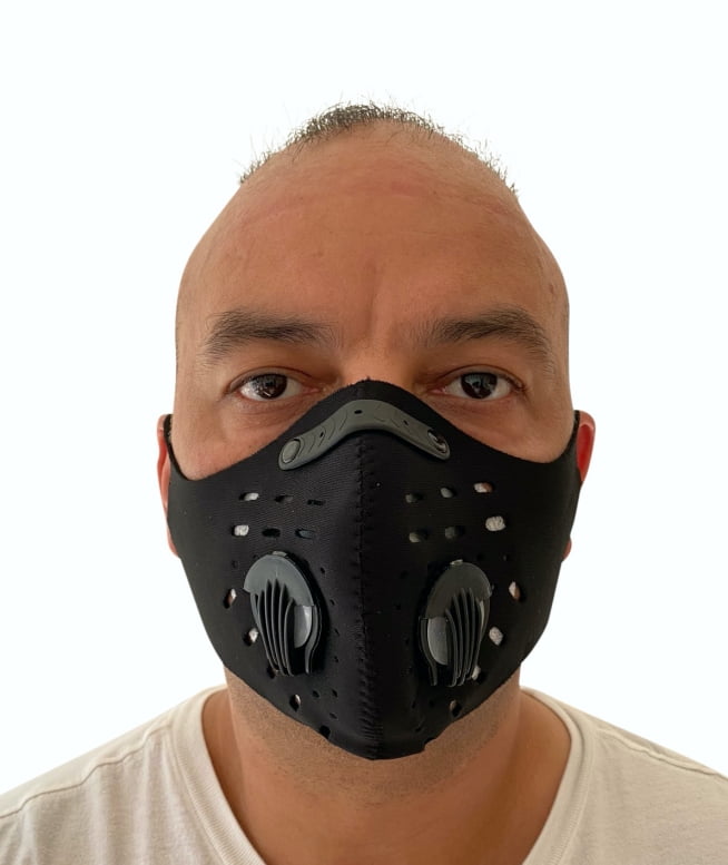 Outdoor Cycling Running Sport Half Face Mask with carbon Filter with valves! 