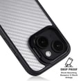 thumbnail image 4 of Skinit White Carbon Fiber Specialty Texture Material iPhone 16 Kickstand Case, 4 of 4