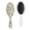 White-380, variant on Ethnic Boho Style Hair Brush, Artistic Detangler Paddle Comb with Rustic Vintage Print, Gentle for All Hair Types