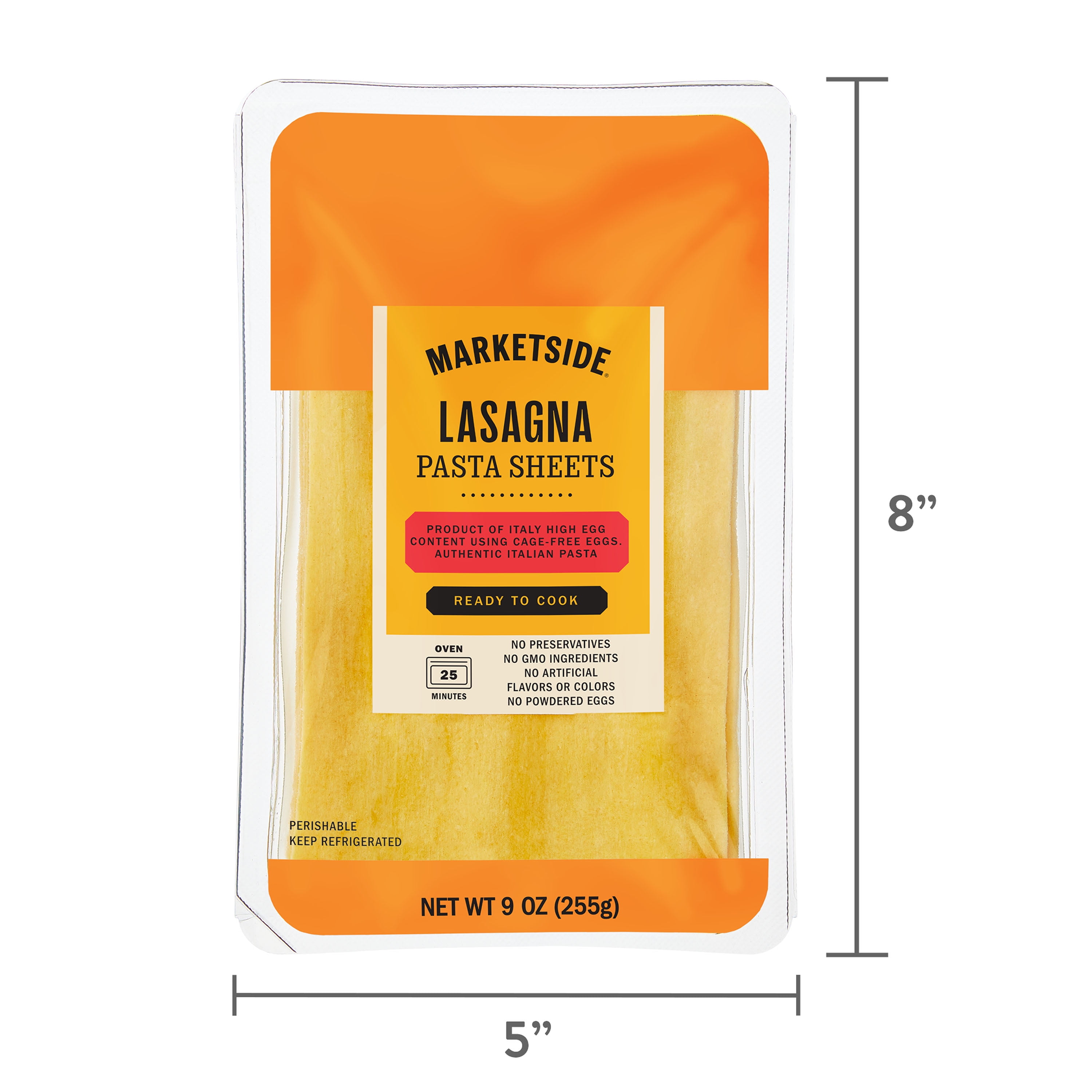 Marketside Fresh Lasagna Pasta Sheets, 9 oz