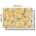 thumbnail image 6 of Yellow Daisy Flower Pattern Summer Placemats Table Placemats Set Of 4-Linen Kitchen Washable Placemats Table Mats 11.8"x17.7" Non-Slip Heat Resistant, 6 of 6