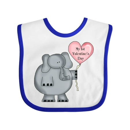 

Inktastic My First Valentine s Day Gift Baby Boy or Baby Girl Bib