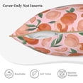 thumbnail image 3 of KLL Painting Peach Decorative Throw Pillow Covers Velvet Soft for Couch Sofa Bedroom Living Room Outdoor (No pillow core)- 18"x18", 3 of 5