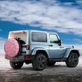 thumbnail image 2 of Haiem Spare Tire Cover , Wheel Cover with Pink Glitter printed, Camper Spare Tire Cover Fit for Jeep Wrangler Rv SUV Truck Travel Trailer-15 inch, 2 of 8