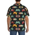 thumbnail image 5 of Sigee Retro Video Game Print Men's Shirts Casual Button Down Short Sleeve Summer Beach Shirt Hawaiian Vacation Shirts Tee Shirt-XX-Large, 5 of 7