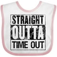 thumbnail image 3 of Inktastic Straight Outta Time out Boys or Girls Baby Bib, 3 of 4