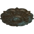 thumbnail image 3 of Ekena Millwork 20 1/4"OD x 1 1/2"P Deria Ceiling Medallion (Fits Canopies up to 6"), Hand-Painted Bronze Blue Patina, 3 of 6