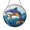 Acrylic 3.5 Inch, variant on Fin Whale Ocean Suncatcher Hanging Round Window Present Vibrant Glass