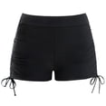 thumbnail image 2 of Lixiuxyad Girls Solid Color Swim Bottoms High Waist Swimwear Shorts Comfortable Stretchy Swim Shorts For Toddler Kids,Swim Shorts for Beach Summer Sizes 5-6 Years Black, 2 of 4
