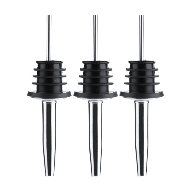 Tapón de pico vertedor de flujo Ormromra para botella de vino de acero inoxidable 3 piezas