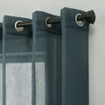 thumbnail image 5 of No. 918 Erica Crushed Sheer Voile Grommet Curtain Panel, 51"x63", Teal, 5 of 6