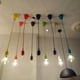 thumbnail image 2 of Soporte de lámpara de silicona para colgar con base de luz LED E27 para cocinas Comedores Salones Bares de restaurantes (Azul marino), 2 of 5