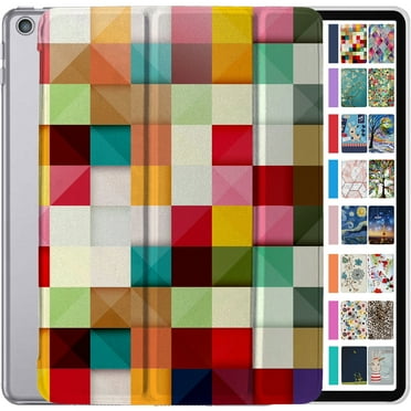 iPad 6th Gen 9.7" 2018 Cover A1893 A1954 MRJN2LL/A MR7G2LL/A MR7F2LL/A MRJP2LL/A MR7K2LL/A MR7J2LL/A MRM52LL/A MR702LL/A MR6Y2LL/A MRM82LL/A MR7D2LL/A MR7C2LL/AMRJN2VC/A MR7G2VC/A Color Grid