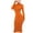 a-Orange272101, variant on Womens Dress Solid Color Long Sleeve Midi Dress With High Turtleneck Slim Fit Bodycon Dress For Daily Going Out Wear