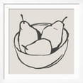 thumbnail image 2 of Art.com Simple Pear I Art Print by Annie Warren, White Frame Wall Art, 38" x 38", 2 of 4