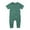 Green, variant on TinyBloomm Summer Outfits for Toddler Girls Baby Rompers Footless Pajamas Zipper Short Sleeve Sleeper Jumpsuit, Size 6-12 Months