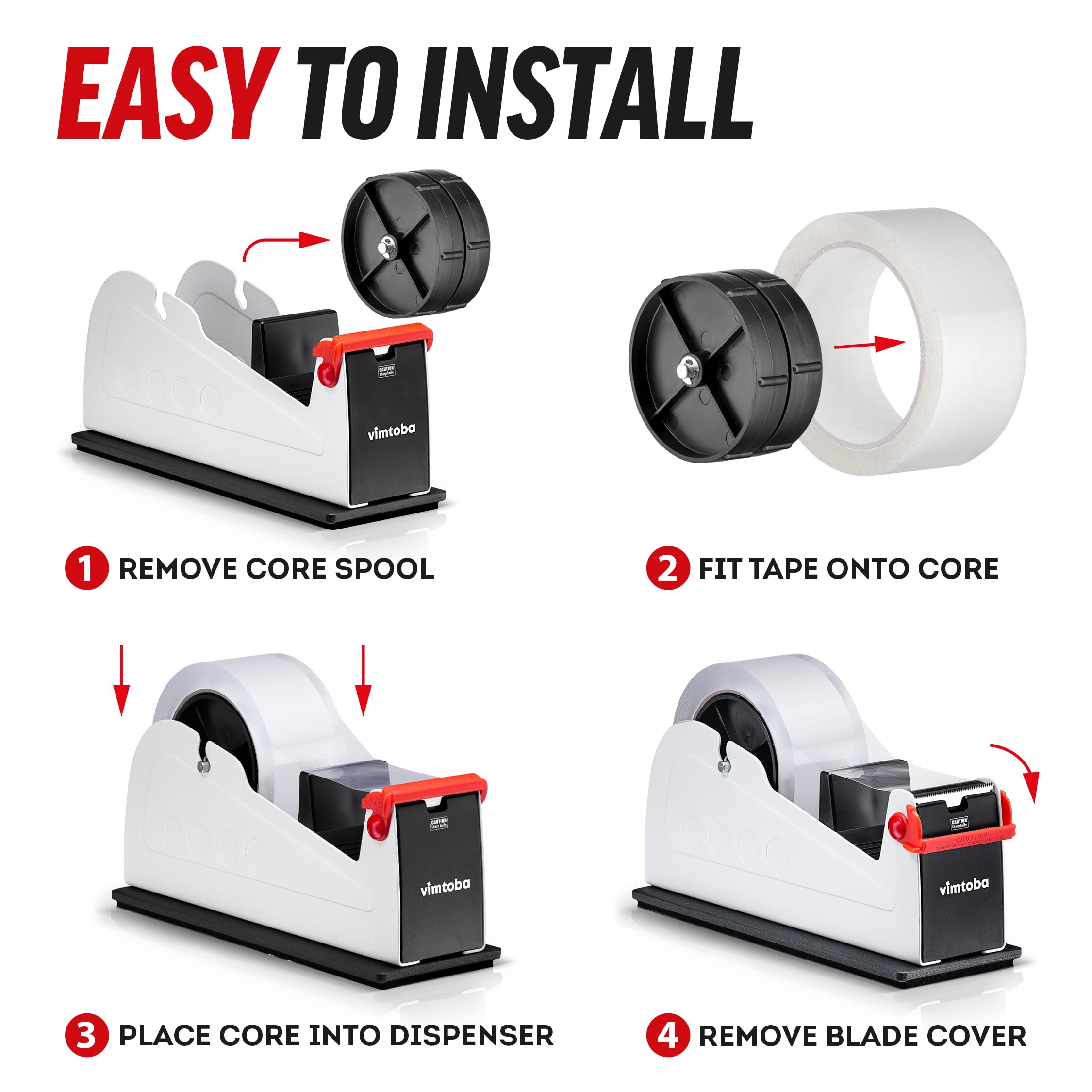 Heavy Duty 2-Inch Desktop Tape Dispenser